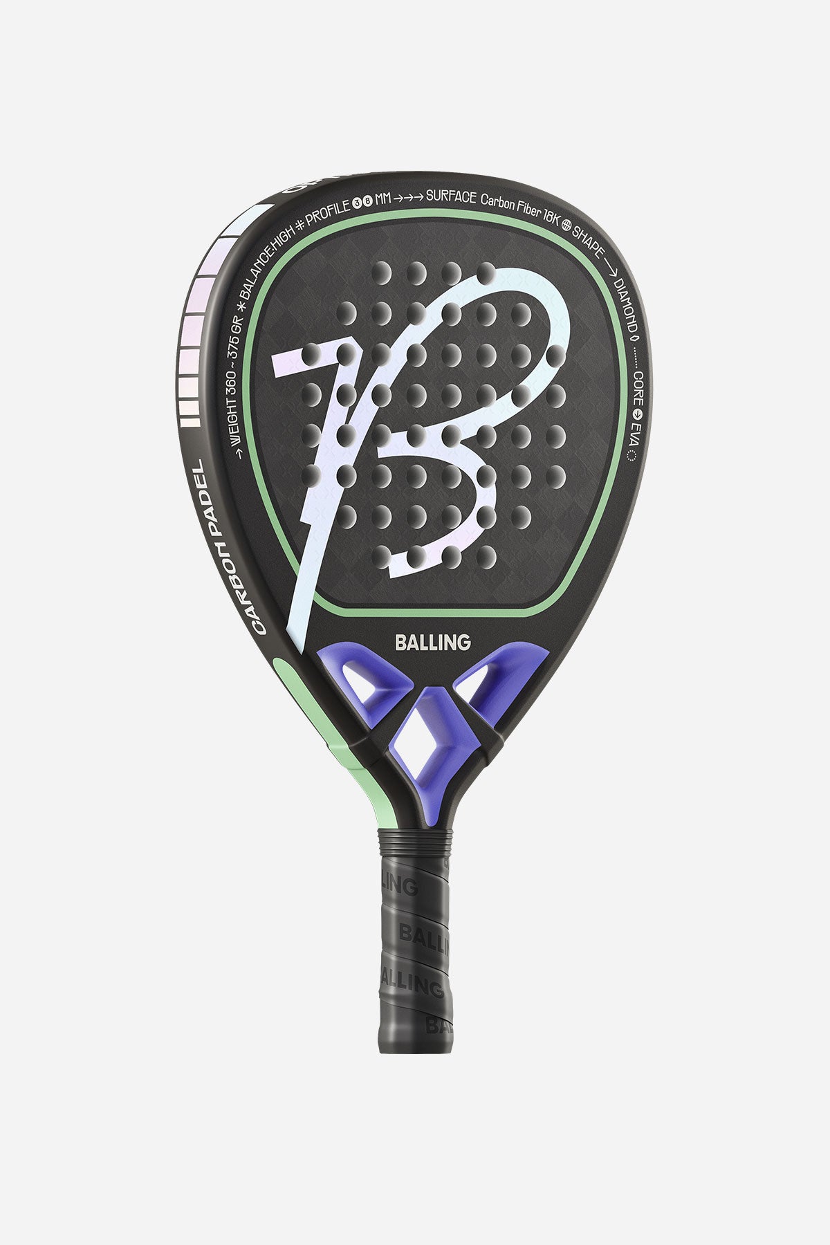 Mosaic Diamond 18K Padel Racket